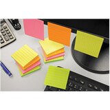 Blok samoljepljiv 75x75mm crte 80L Global Notes 5654-35-L neon-narančasti | shoptok.hr