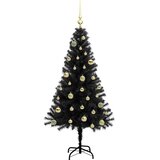  Božićno drvce Crna 150 cm PVC | shoptok.hr