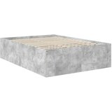  Krevetna konstrukcija s uzglavljem Betonski sivi 150 x 200 cm | Eponuda.com