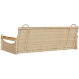  Klupa za ljuljanje bež 109 x 62 x 40 cm od poliratana | shoptok.hr