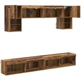 TV stenske enote z LED 6 pcs Star les Konstruiran les, (5000132361) | Shoptok.si