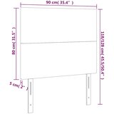  LED uzglavlje tamnozeleno 90x5x118/128 cm baršunasto | shoptok.hr