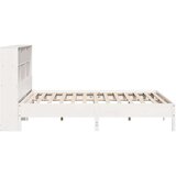vidaXL Krevet s regalom z knjige bez madraca bijeli 180x200cm borovina | shoptok.hr
