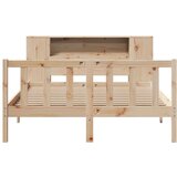 vidaXL Knjižna postelja brez vzmetnice 160x200 cm trdna borovina | Shoptok.si