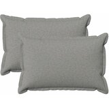  Jastuk s jastukom HOUTEN 2 kom. Oblačnosiva Umjetni lan - Siva tkanina oblak 50 x 80 cm 2 | shoptok.hr