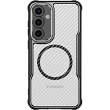 AVIZAR Ohišje za Samsung Galaxy S25 MagSafe Odporen na udarce Okrepljeno Carbon Back, Črna, (5000016557) | Shoptok.si