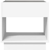  Noćni ormarić s beskonačnim LED svjetlima bijeli 50x50x50 cm | shoptok.hr