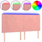  Posteljno vzglavje roza 180x5x118/128 cm žamet, (20953172) | Shoptok.si