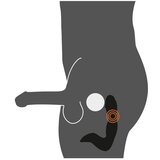 Rebel - punjivi vibrator za prostatu penisa (crni) | shoptok.hr