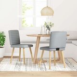 vidaXL Blagovaonske stolice od tkanine 2 kom svjetlosive | shoptok.hr