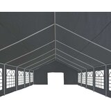 vidaXL Šator za svadbe - šator za zabave od PE-a 6 x 12 m sivi - Siva 6 x 12 m | shoptok.hr