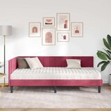  Kutni krevetni okvir s madracem 2 kom. Vinska crvena 90 x 200 cm | shoptok.hr