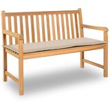  Jastuk za vrtnu klupu krem 120 x 50 x 3 cm od tkanine Oxford Cijene