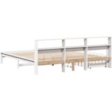 Krevet s regalom z knjige bez madraca bijeli 180x200cm borovina | Eponuda.com