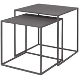 Blomus Sivi metalni stolići za kavu u setu 2 kom 40x40 cm Fera – Cijene