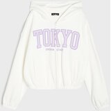 Sinsay Oversize dukserica s pamukom i printom Slike