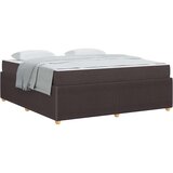  Posteljni okvir z vzmetnico Temno rjava 180 x 200 cm blago, (5000127291) | Shoptok.si