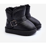 Boto Children's Eco Leather Snow Boots with Strap Black Orinor | ePonuda.com