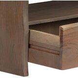 Stolić za kavu od masivnog bagremovog drva 90 x 50 x 40 cm sivi | shoptok.hr