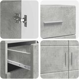  Drveni ormar s ladicama Betonski sivi 88,5 x 30,5 x 73 cm | shoptok.hr