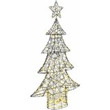  Božićno drvce s 160 LED svjetlima Topla bijela 150 cm Ratan | shoptok.hr