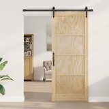  Klizna vrata Prirodna 86 x 211 cm Masivna borovina | shoptok.hr
