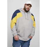 Urban Classics Oversize 3-Tone Hoody Grey/honey/darkblue Cene