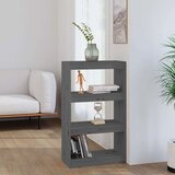 vidaXL Ormarić za knjige / sobna pregrada sivi 60x30x103,5 cm borovina | shoptok.hr