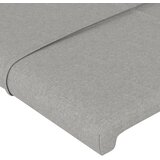  LED uzglavlje svjetlosivo 93 x 16 x 118/128 cm od tkanine | shoptok.hr