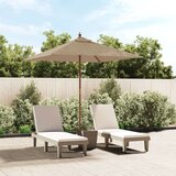  Vrtni suncobran s drvenim stupom smeđesivi 198 x 198 x 231 cm | shoptok.hr