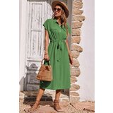 Madmext Dress - Green - Wrapover cene