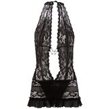 Cottelli - Čipkasta mini s trakom za vrat (črna) | Shoptok.si