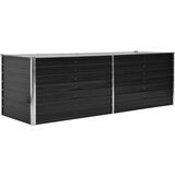 vidaXL Visoka greda antracitna 240x80x77 cm pocinkano jeklo Cene