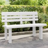  Vrtna klupa bijela 110 x 52 x 71 cm od polipropilena | shoptok.hr