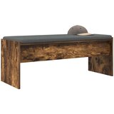  Klupa za hodnik s jastukom Dimljeni hrast 103 x 38 x 40 cm | Eponuda.com