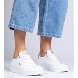 Gemre White women's sneakers with gold glitter Emilia | shoptok.hr