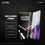 X-ONE UV PRO kaljeno steklo - za Samsung Galaxy S23 Ultra (case friendly) - deluje s čitalcem | Shoptok.si