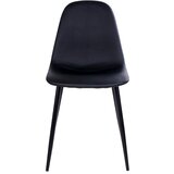 House Nordic Komplet 2 črnih stolov s črnimi nogami Stockholm | Shoptok.si