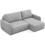 Makamii Svijetlo siva sklopiva/s prostorom za odlaganje kutna garnitura od šenila (s desnim kutom/s ležaljkom) Lilo – | shoptok.hr