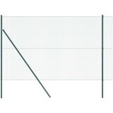 vidaXL Set stupova za ograde 2 kom Zelena PVC obloženi čelik 10 x 1.5 m | shoptok.hr