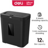 Deli UNIŠTIVAČ PAPIRA 8 lista, 12 litara, 5 minuta ET021 | ePonuda.com