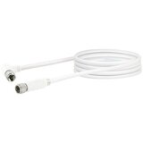 SCHWAIGER SAT priključni kabel (1,5 m, Bela, 110 dB, Pod kotom na eni strani) | Shoptok.si