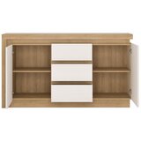 Mömax Komoda Lyon Hell Bela/hrast | Shoptok.si