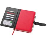  NOTES A5 CRTE 256L OD UMJETNE KOŽE SA PROSTOROM ZA KREDITNE KARTICE MACMA 2008805 CRVENO-CRNI | Eponuda.com
