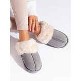 SHELOVET Women's grey slippers Cene'.'