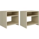 Furnova Nočne omarice 2 kosa sonoma hrast 40x30x40 cm iverna plošča, (21927061) Cene