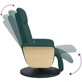  Masažni naslonjač od tkanine s osloncem za noge tamnozeleni | shoptok.hr