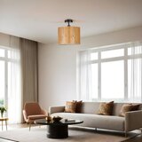 Opviq bambu 01 abajurlu plafonyer avize woodenblack chandelier Cene