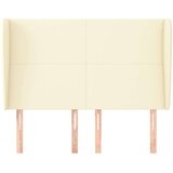  Vzglavje z ušesi krem 147x23x118/128 cm umetno usnje, (20736917) | Shoptok.si