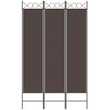  Paravan - Sobna pregrada s 3 panela smeđa 120 x 200 cm od tkanine - Smeđa 120 x 200 cm 1 1 | shoptok.hr